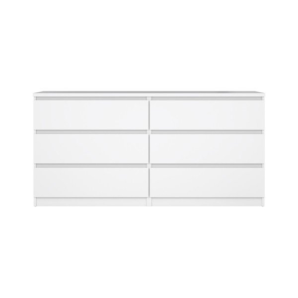 Baltos spalvos šoninė spintelė 154x76x50 cm Naia – Tvilum-image-2