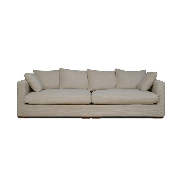 Sofa iš kordinio velveto smėlio spalvos 266 cm Comfy – Scandic