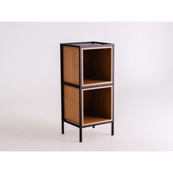Juoda ąžuolinė knygų spinta 45x102 cm Skap - CustomForm-image-3