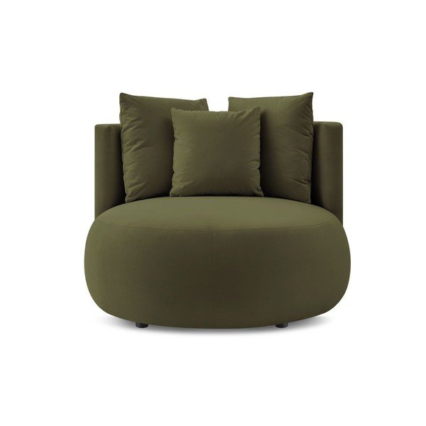 Žalios spalvos krėslas iš velveto Cesar – Bobochic Paris-image-3