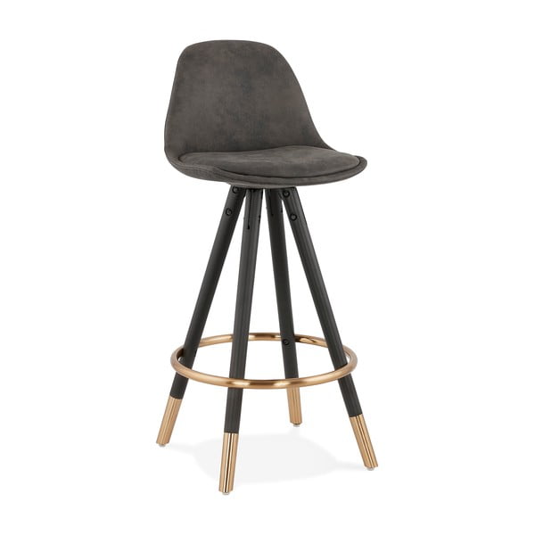 Kokoon Bruce mini baro kėdė, pilka, sėdynės aukštis 65 cm