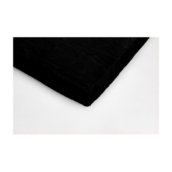 Juodas mikropluošto pledas My House, 180 x 200 cm