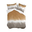 Viengulis antklodės užvalkalas iš medvilnės baltos spalvos/rudos spalvos 140x200 cm Tie dye – Blanc