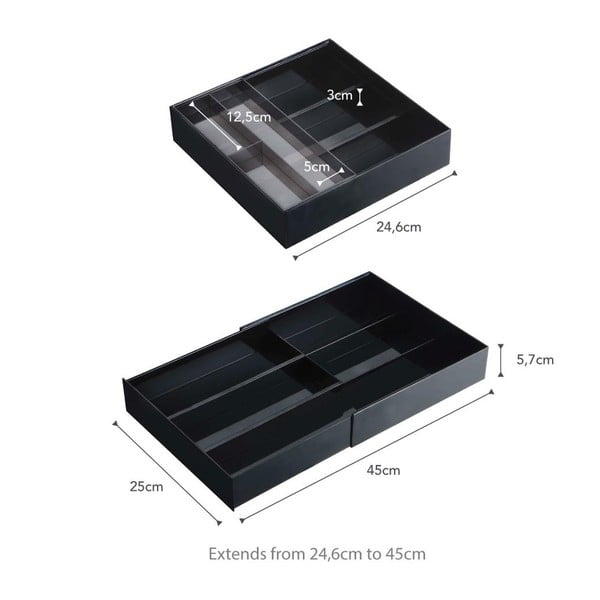 Iš plastiko stalčių organizatorius Tower – YAMAZAKI-image-3