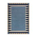 Rankų darbo iš vilnos kilimas mėlynos spalvos 160x230 cm Kai Wool Border – Flair Rugs