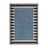 Rankų darbo iš vilnos kilimas mėlynos spalvos 120x170 cm Kai Wool Border – Flair Rugs