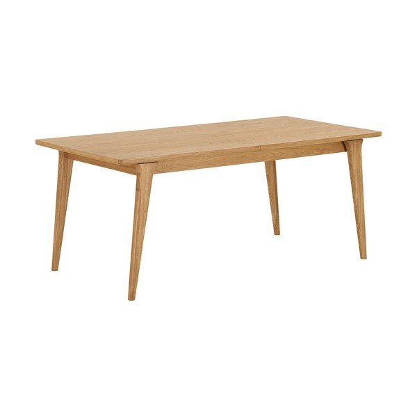 Prailginamas valgomojo stalas su papildomu stalviršiu iš ąžuolo 90x180 cm Darwin – House Nordic