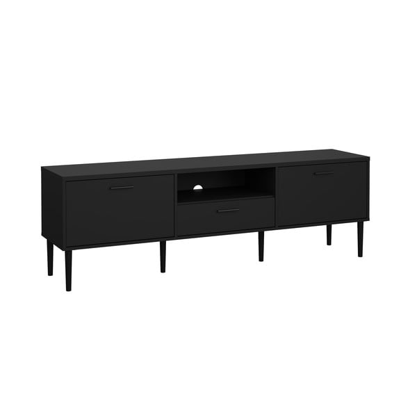 TV spintelė juodos spalvos 177x57 cm Media – Tvilum-image-2