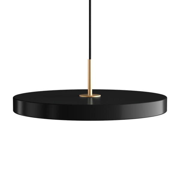 Kabantis šviestuvas juodos spalvos LED su pritemdymo funkcija ø 43 cm su metaliniu gaubtu Asteria Plus Medium – UMAGE