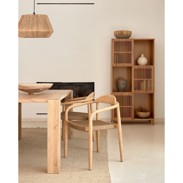 Valgomojo stalas iš ąžuolo 100x200 cm Deyanira – Kave Home-image-2