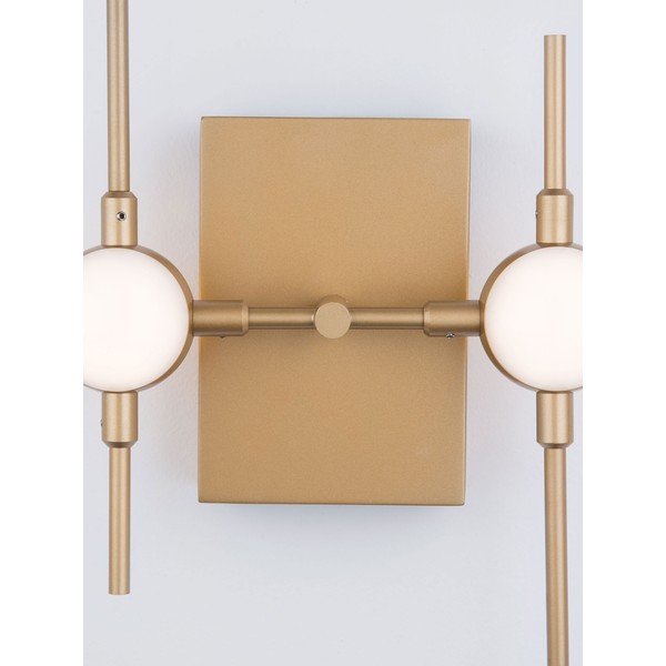 Auksinės spalvos iš metalo sieninė lempa LED Atomo – Nova Luce-image-4