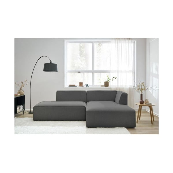 Tamsiai pilkos spalvos modulinė kampinė sofa (su dešiniuoju kampu/„L“ formos) Megeve – Bobochic Paris-image-1