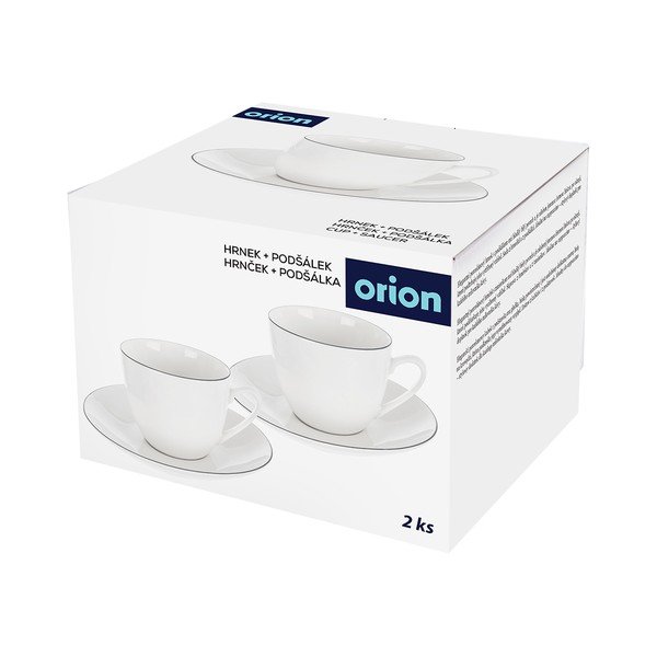 Baltos spalvos iš porceliano puodelis kapučino 210 ml Decora – Orion-image-2