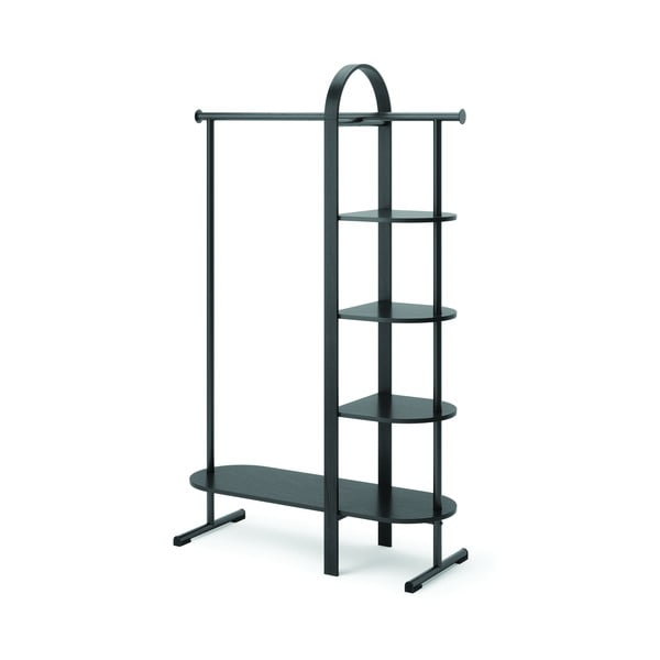 Iš eukalipto masyvo koridoriaus baldas juodos spalvos Bellwood – Umbra-image-4