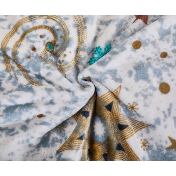 Iš mikropliušo viengulė patalynė baltos spalvos/mėlynos spalvos 140x200 cm Estrellas – My House-image-1