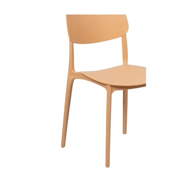 Persikų spalvos plastikinė sodo kėdė Hébé – Bonami Essentials-image-4