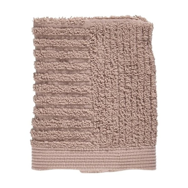 Smėlio spalvos 100% medvilninis rankšluostis veidui Zone Classic, 30 x 30 cm