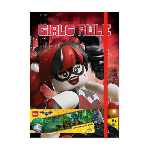 Užrašų knygelė LEGO® Batman Batgirl Harley Quinn