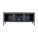 Iš metalo TV spintelė juodos spalvos 130x55 cm Brisbane – House Nordic