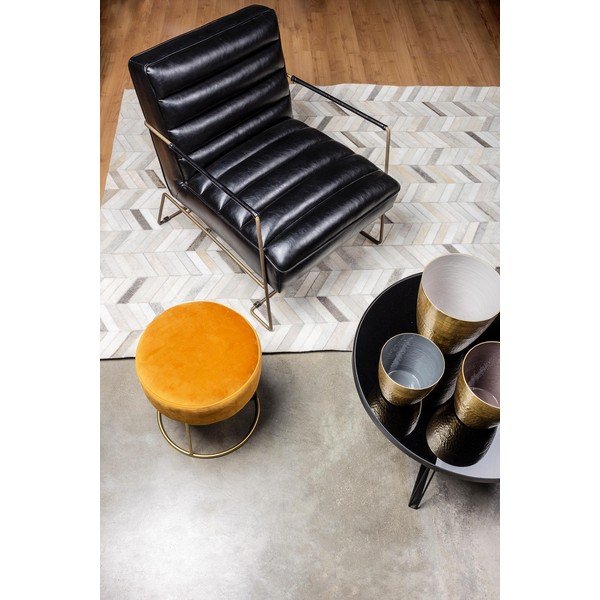 Juodos spalvos krėslas iš dirbtinės odos Brianna – Bizzotto-image-1