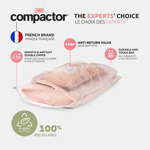 Vakuuminiai drabužių krepšiai 2 vnt. Premium Valve S – Compactor-image-2