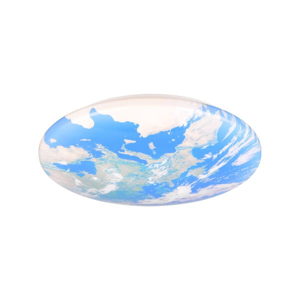 Mėlynos spalvos vaikiškas lubinis šviestuvas LED ø 37 cm Terra – Reality-image-3