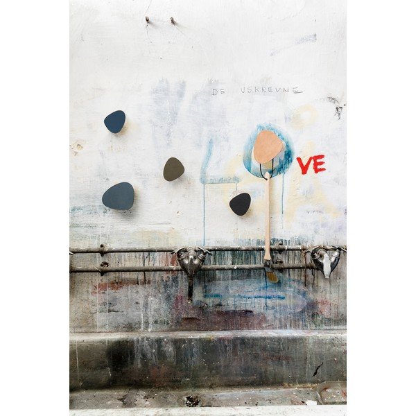 Sieninis mėlynos spalvos iš plieno kablys Dot S Nupo – LIND DNA-image-1