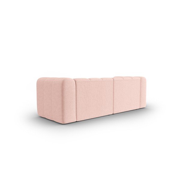 Sofa rožinės spalvos 228 cm Lupine – Micadoni Home-image-4