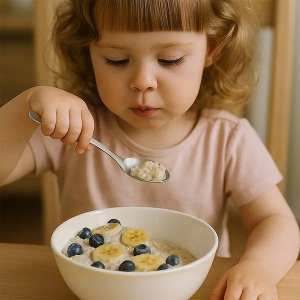 Nerūdijančio plieno sidabriniai vaikiški stalo įrankiai 3 vnt. - Orion-image-2