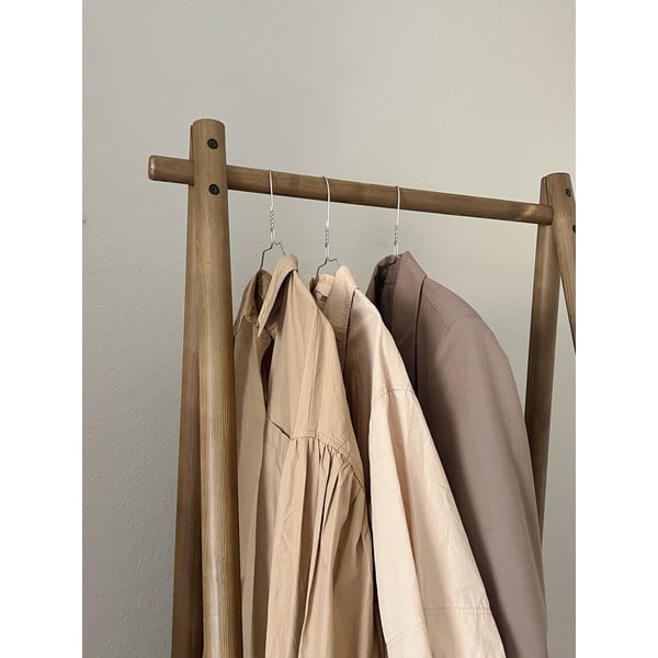 Rudos pušies medžio drabužių kabykla Hongi - Karup Design-image-1