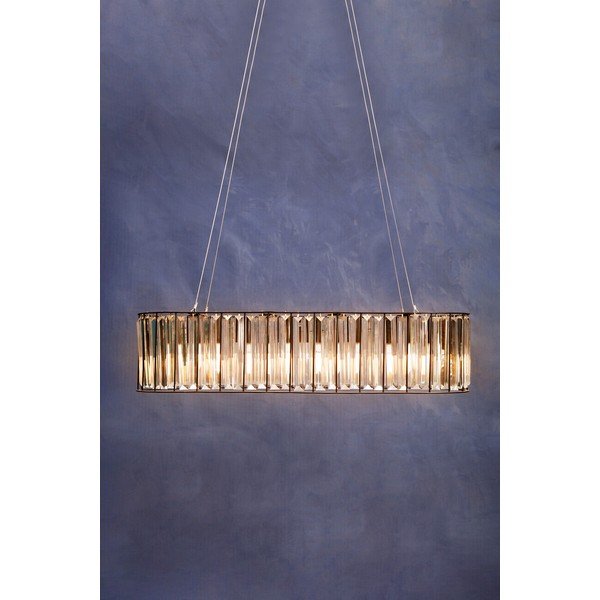 Iš metalo kabantis šviestuvas su stiklo gaubtu Akiko – Premier Housewares-image-1
