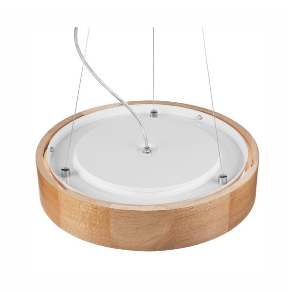 Kabantis šviestuvas rudos spalvos ø 37 cm su stiklo gaubtu Eveline – LAMKUR-image-4