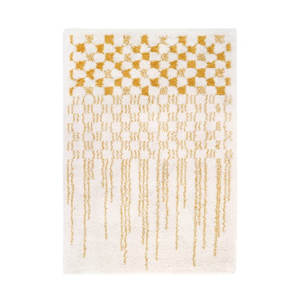 Geltonos ir kreminės spalvos vaikiškas kilimas 120x170 cm Otilia - Nattiot