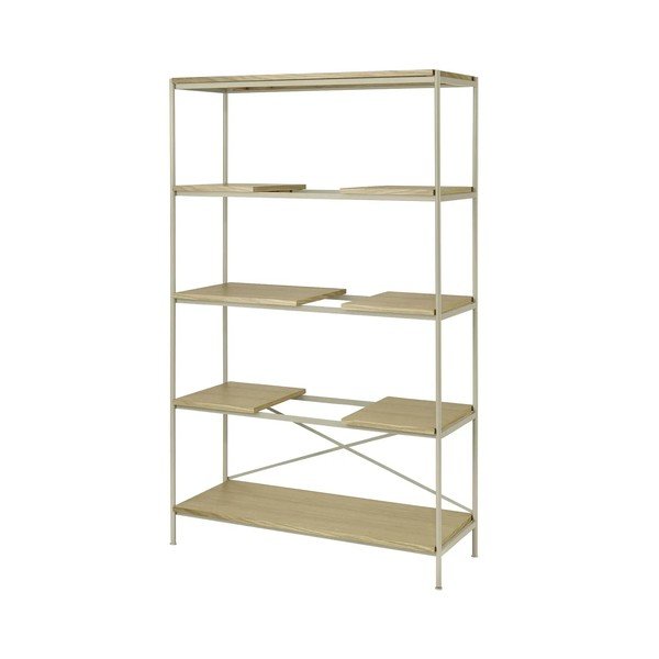 Natūralios spalvos pastatoma lentyna iš ąžuolo 105x170x40 cm Sukoya – Blomus-image-2