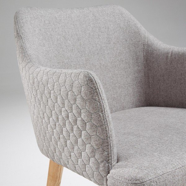 Šviesiai pilka valgomojo kėdė Kave Home Danai-image-1