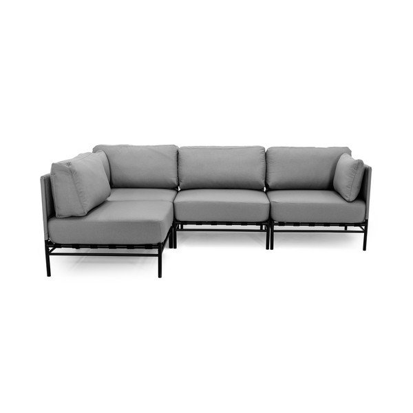 Sodo modulinė sofa šviesiai pilkos spalvos 234 cm Dandy – Sit Sit-image-2