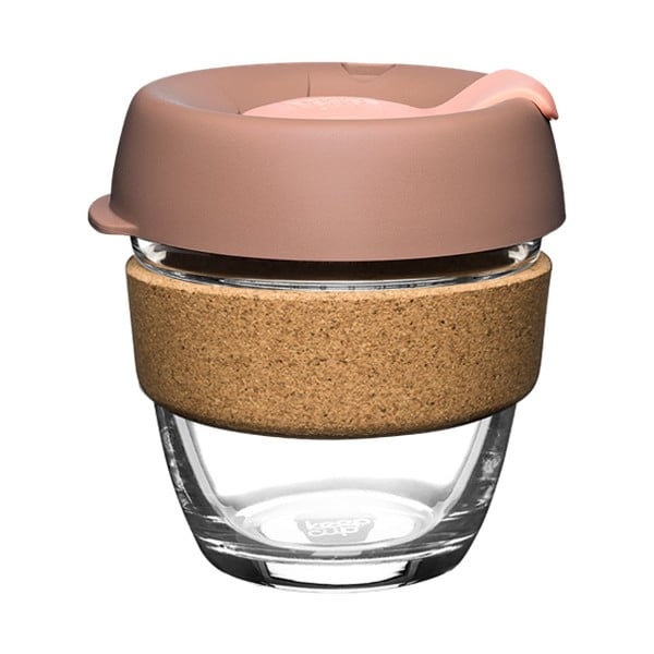 Kelioninis puodelis (ne termo) rožinės spalvos/rudos spalvos 227 ml Brew Frappe S – KeepCup