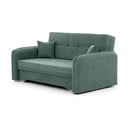 Žalios spalvos iš šenilinio audinio sulankstoma/su sandėliavimo vieta sofa 155 cm Laine – ELTAP