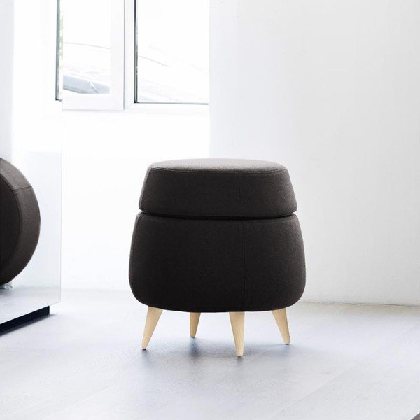Antracito pufas su sandėliavimo vieta Softline Pod-image-1