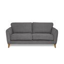 Iš kordinio velveto sofa tamsiai pilkos spalvos 170 cm Paris – Scandic