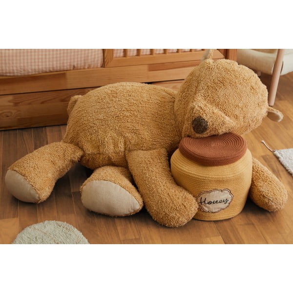 Rudos spalvos vaikiškas sėdmaišis Sleepy Bear – Lorena Canals-image-1