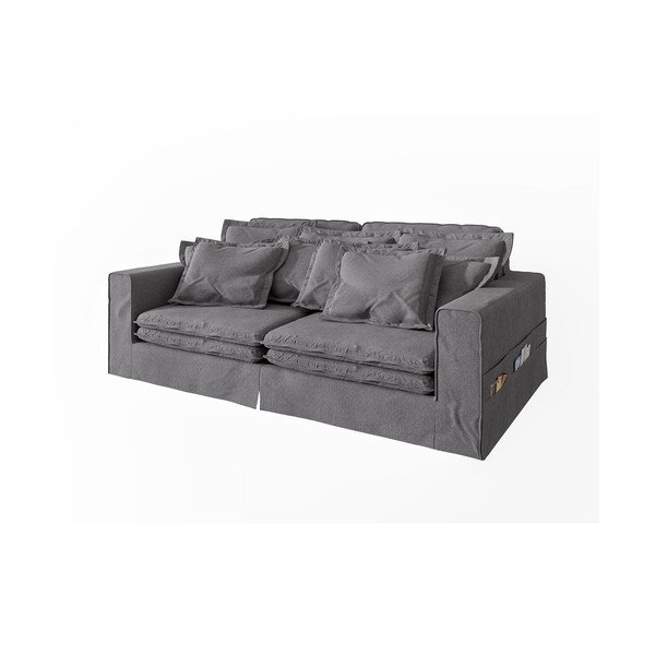 Pilkos spalvos sofa 236 cm Nora – Ropez-image-2