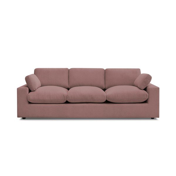 Rožinės spalvos sofa iš kordinio velveto 250 cm Belair – Bobochic Paris