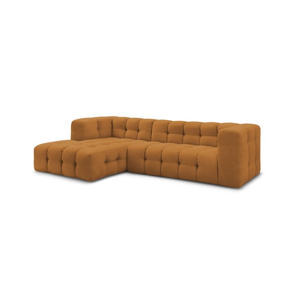 Kampinė sofa ochros spalvos (su kairiuoju kampu) Cloud – Bobochic Paris-image-3