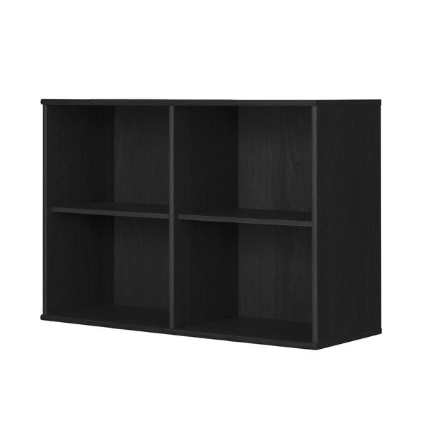 Pakabinama knygų spinta  juodos spalvos iš uosio 89x61 cm Mistral – Hammel Furniture-image-1