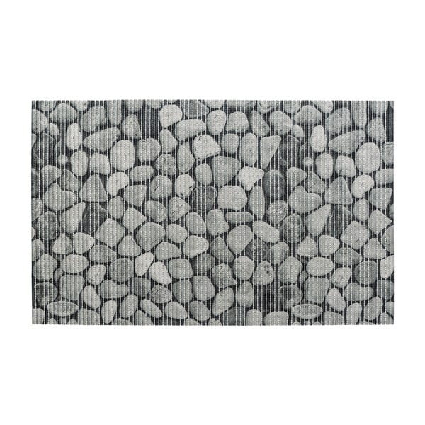 Pilkas plastikinis vonios kambario kilimėlis 50x80 cm Sassi - Wenko