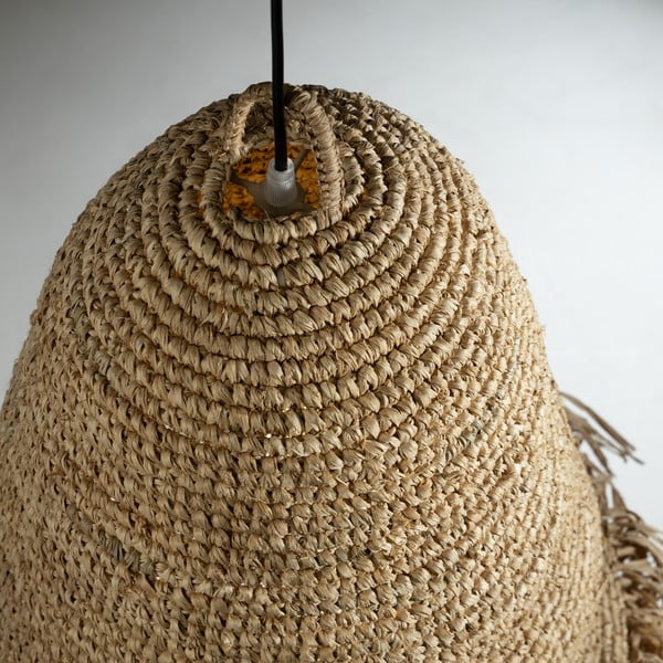 Šviestuvo gaubtas natūralios spalvos ø 42 cm Shianne – Kave Home-image-1