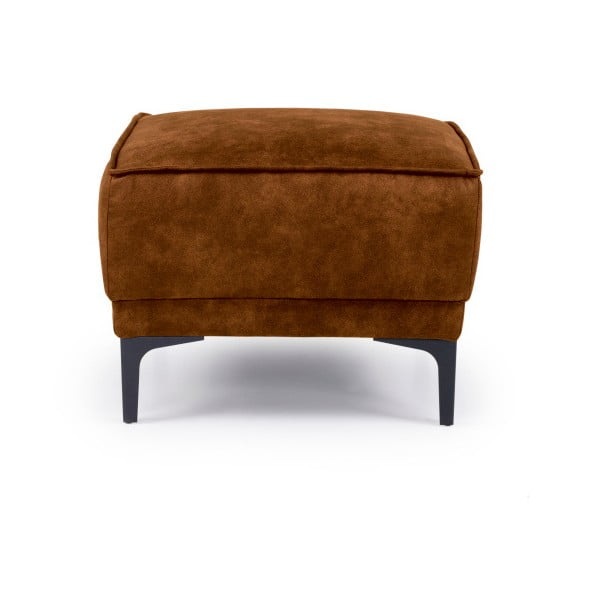 Iš dirbtinės odos pufas konjako rudos spalvos Copenhagen – Scandic