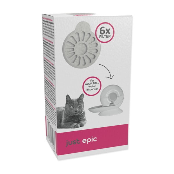 Vandens fontano filtrai komplekte 6 vnt. katėms Epic Pet Aqua Ball – Plaček Pet Products