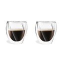 Puodeliai 2 vnt. kapučino/su dviguba sienele 250 ml Cristallo – Vialli Design
